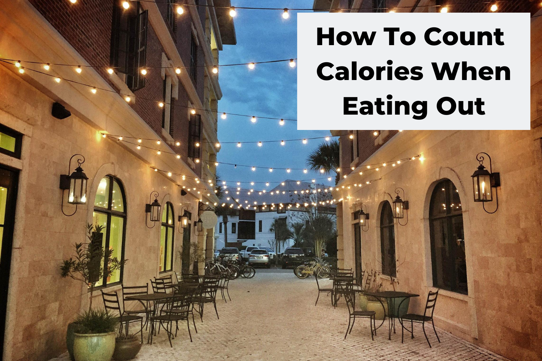 Count calories when eating out